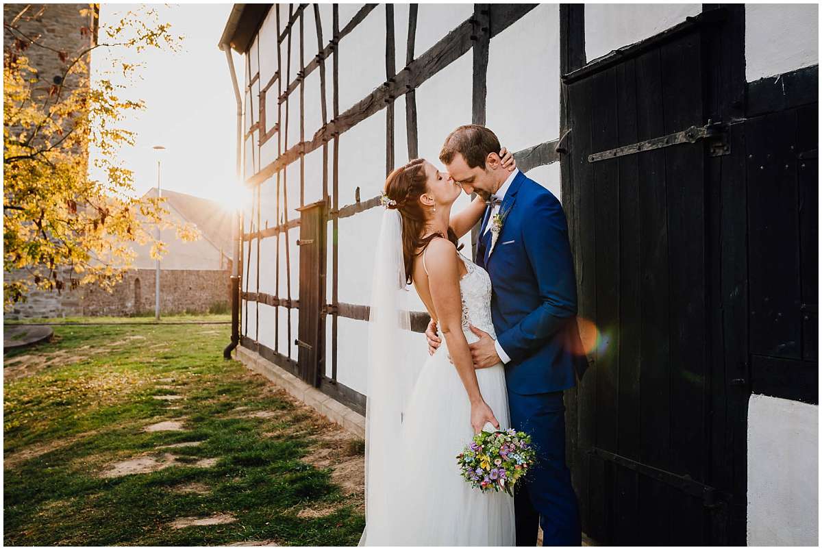 Hochzeitsfotos an der Wasserburg Haus Kemnade in Hattingen