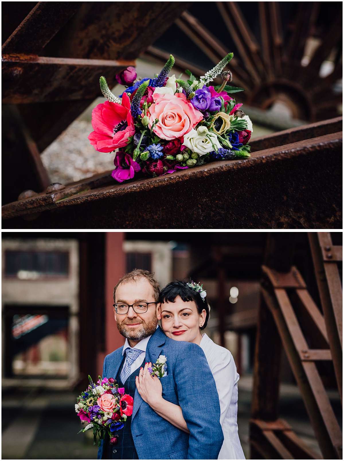 Hochzeitsfotos auf Zeche Zollverein in Essen