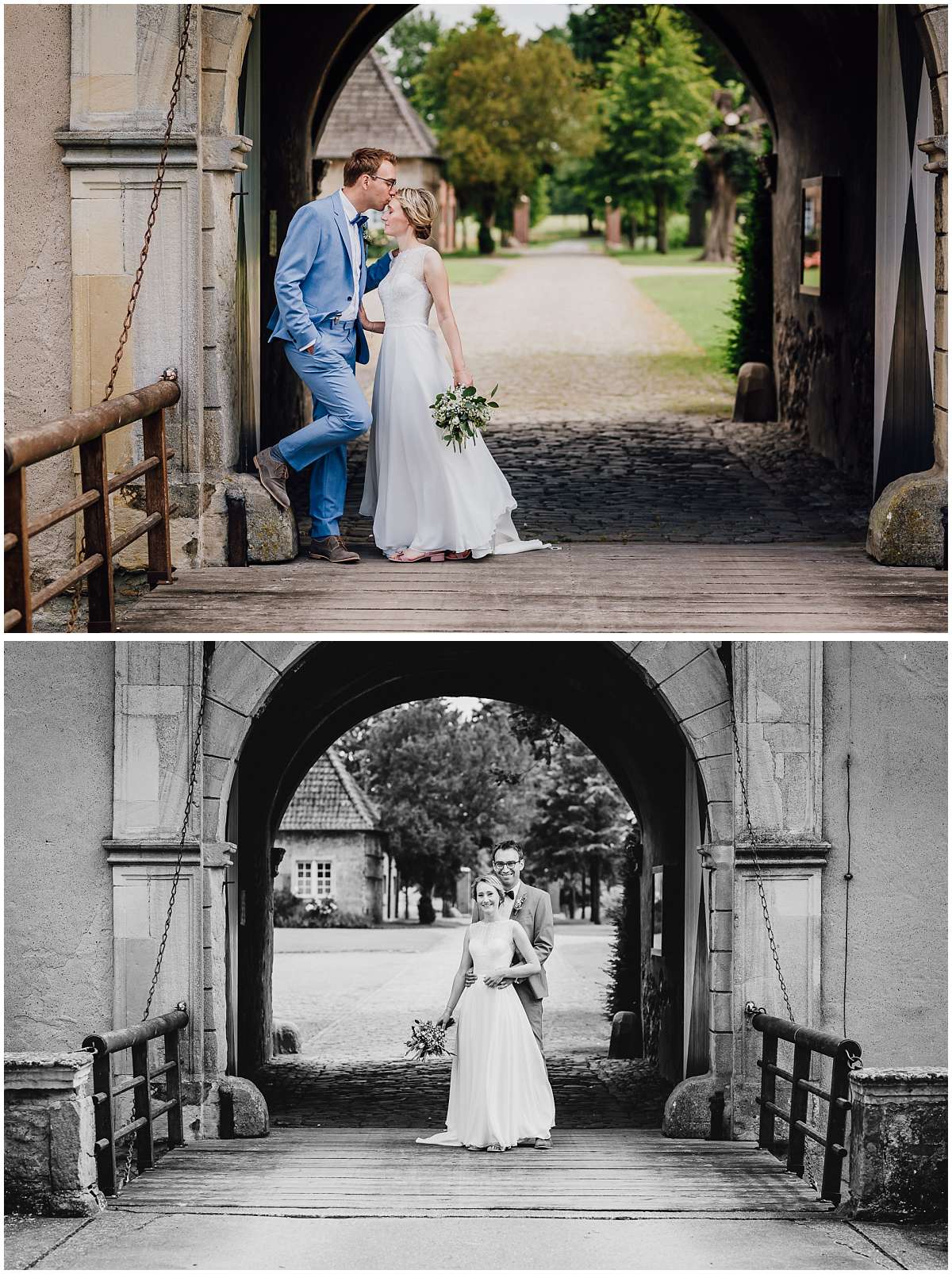 DIY Gartenhochzeit mit freier Trauung im Münsterland und Paarshooting auf Schloss Westerwinkel in Ascheberg