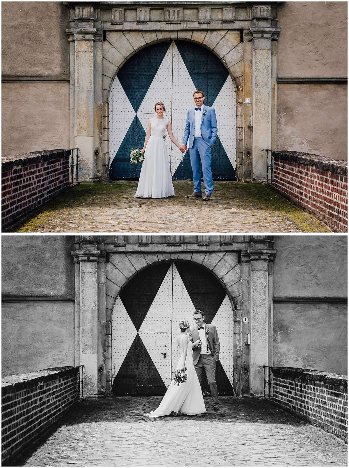 DIY Gartenhochzeit mit freier Trauung im Münsterland und Paarshooting auf Schloss Westerwinkel in Ascheberg