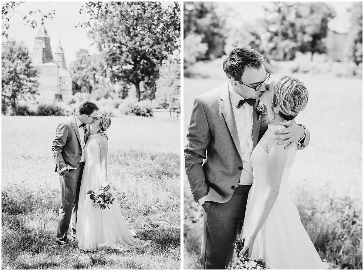 DIY Gartenhochzeit mit freier Trauung im Münsterland und Paarshooting auf Schloss Westerwinkel in Ascheberg