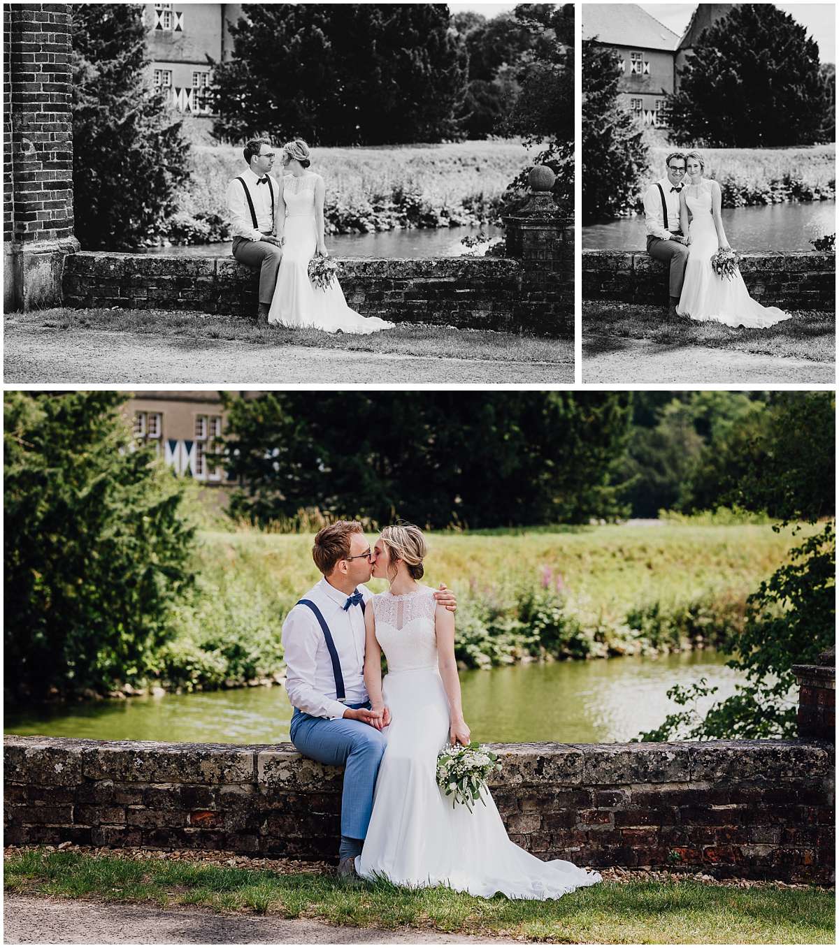 DIY Gartenhochzeit mit freier Trauung im Münsterland und Paarshooting auf Schloss Westerwinkel in Ascheberg