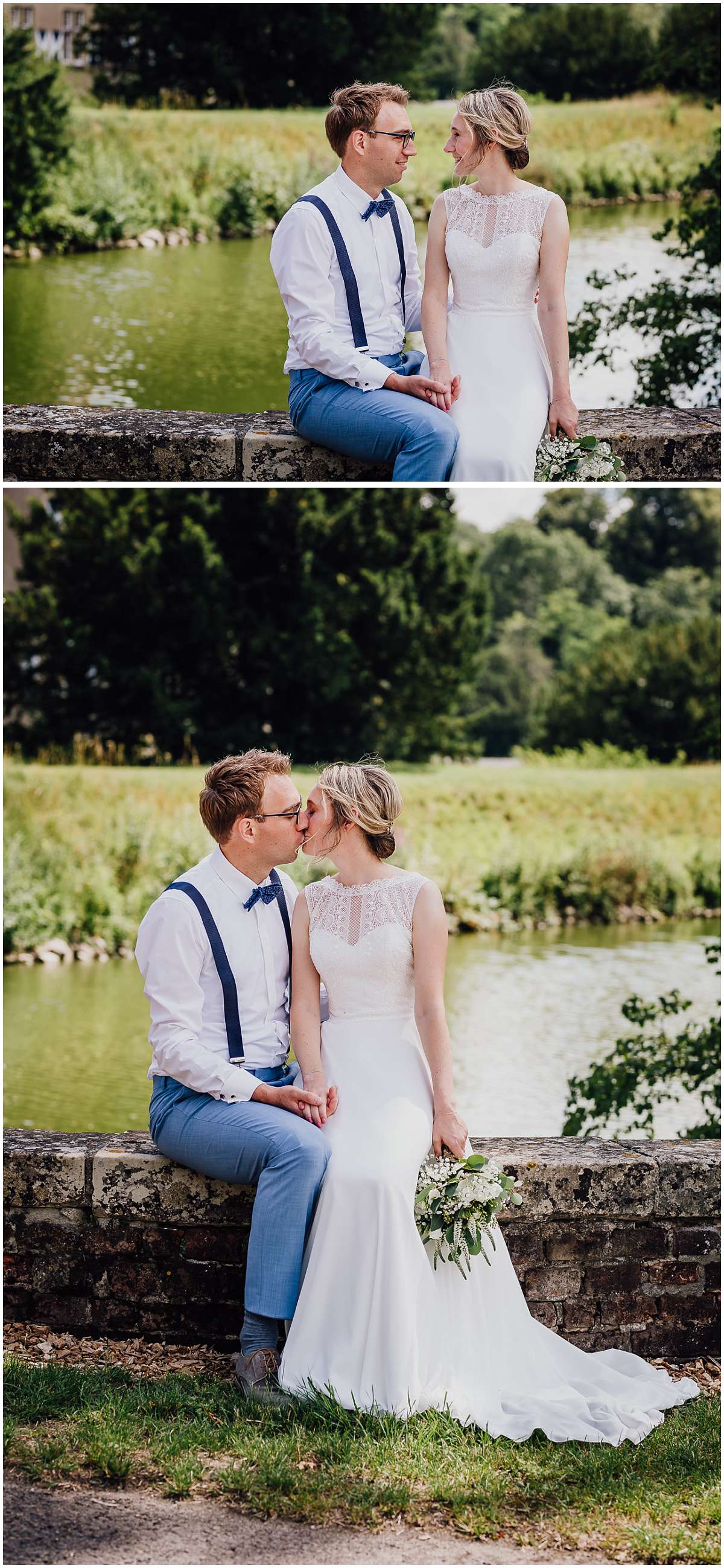 DIY Gartenhochzeit mit freier Trauung im Münsterland und Paarshooting auf Schloss Westerwinkel in Ascheberg