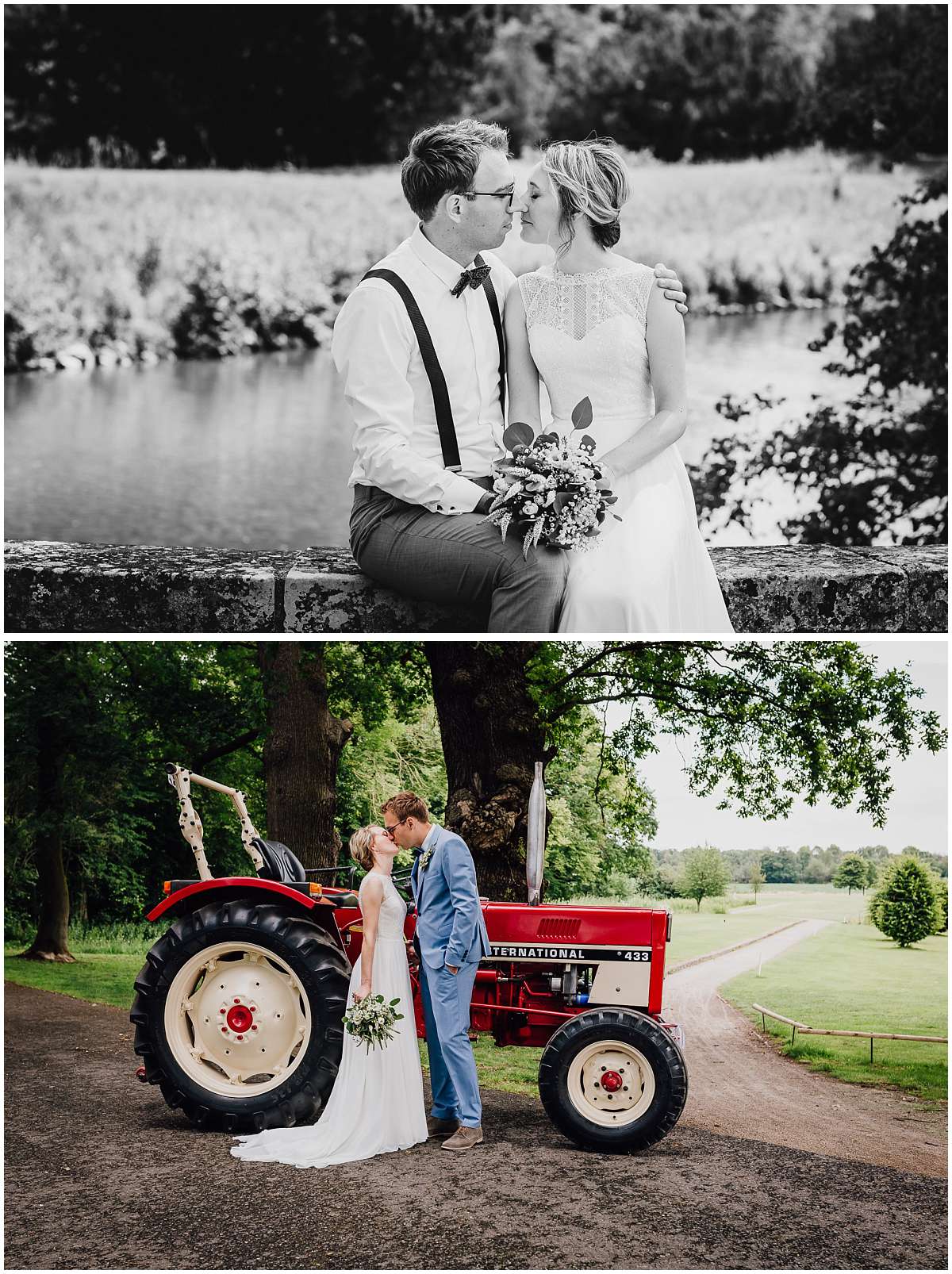 DIY Gartenhochzeit mit freier Trauung im Münsterland und Paarshooting auf Schloss Westerwinkel in Ascheberg