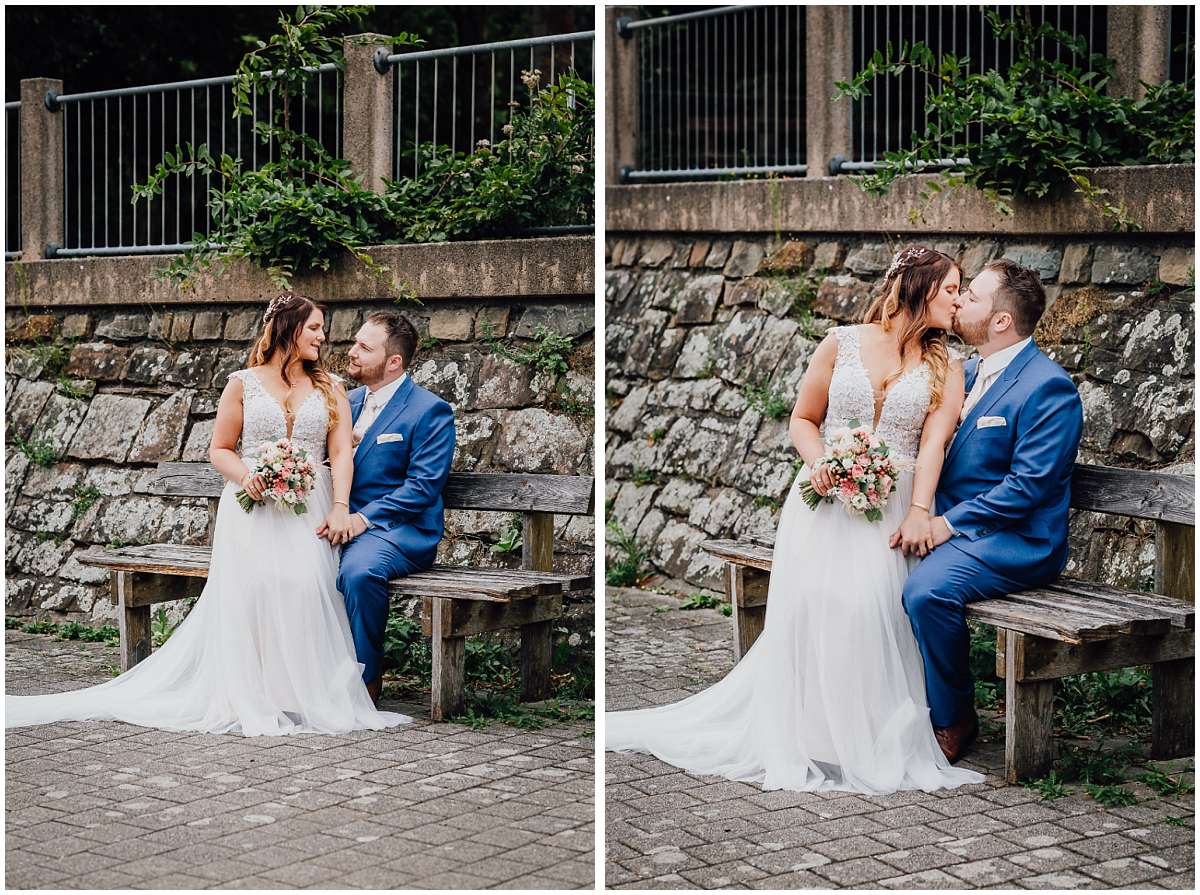 Hochzeitsfotograf Bochum Sommerhochzeit Corona draussen freie Trauung Kemnader See Seeblick Bochum Brautpaarfotos Brautpaarshooting