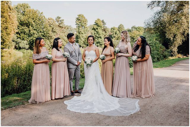 Hochzeitsfotograf Gelsenkirchen Schloss Berge Brautjungfern Bridemaids