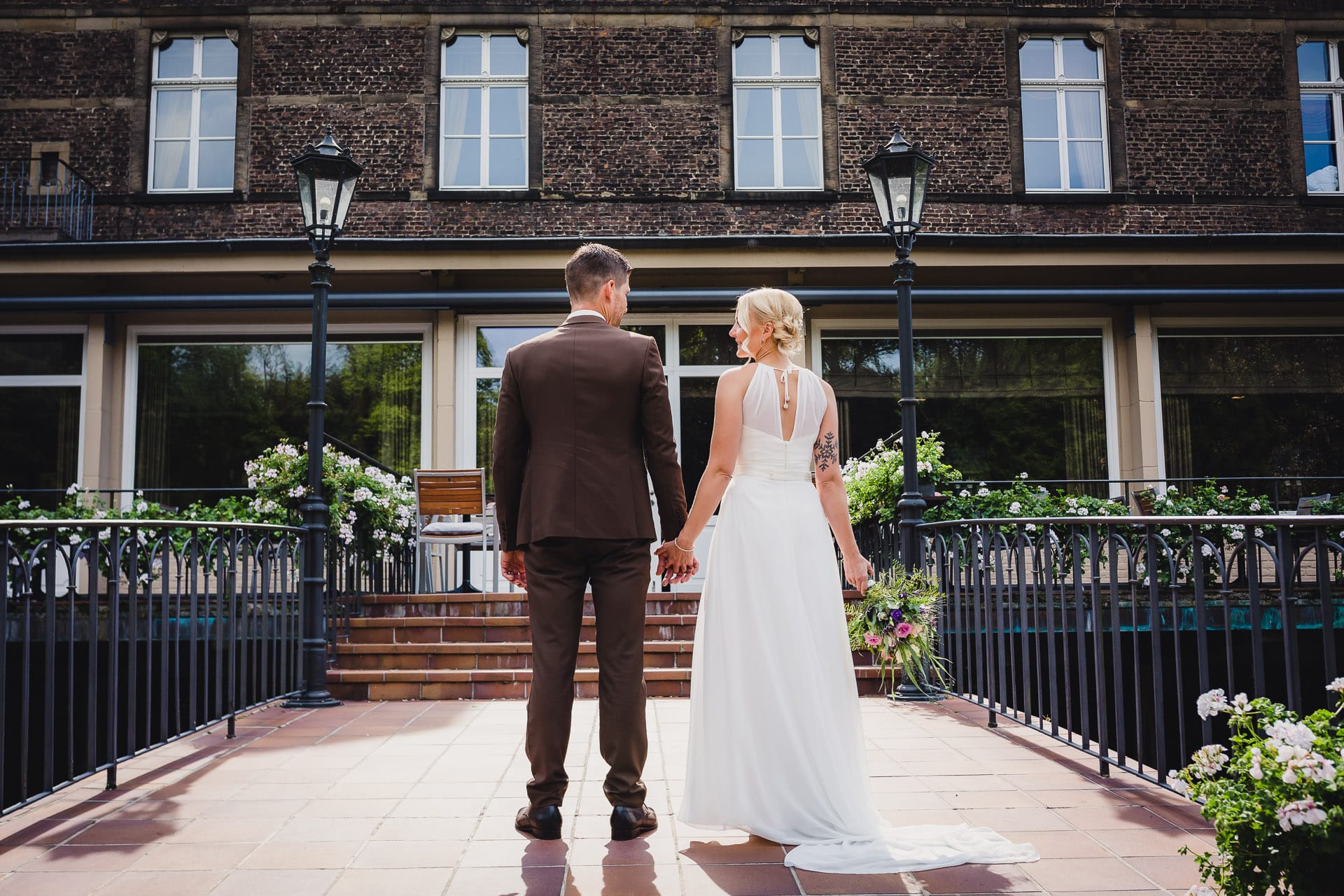 Hochzeit Schloss Hugenpoet Essen Hochzeitsfotos Brautpaar