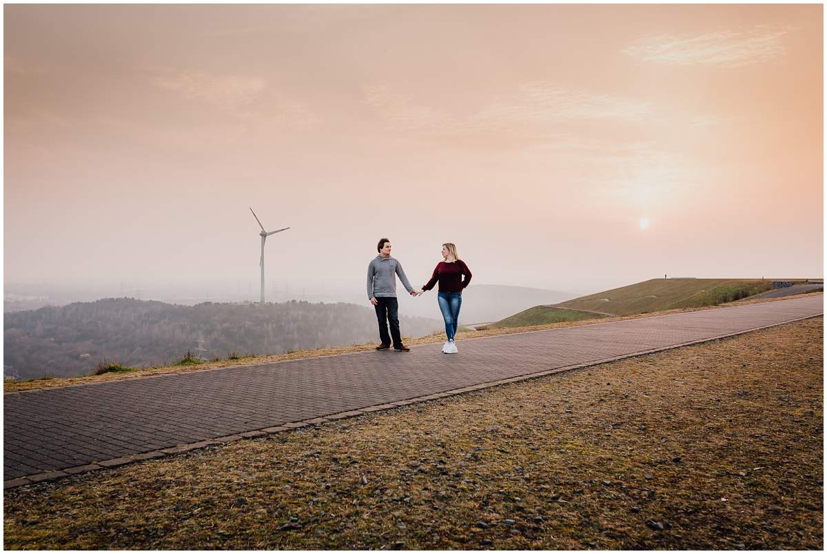 Coupleshoot Engagement Shooting Paarshooting Verlobungsshooting Halde Hoheward Herten Sonnenuntergang