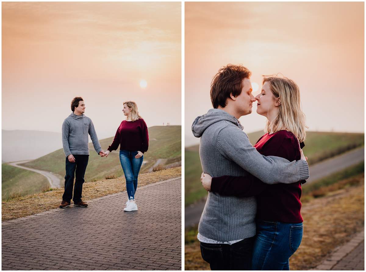 Coupleshoot Engagement Shooting Paarshooting Verlobungsshooting Halde Hoheward Herten Sonnenuntergang