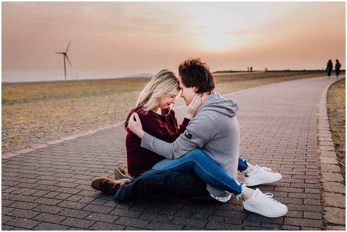 Coupleshoot Engagement Shooting Paarshooting Verlobungsshooting Halde Hoheward Herten Sonnenuntergang