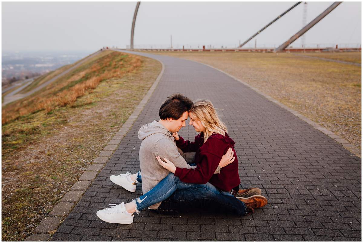 Coupleshoot Engagement Shooting Paarshooting Verlobungsshooting Halde Hoheward Herten Sonnenuntergang