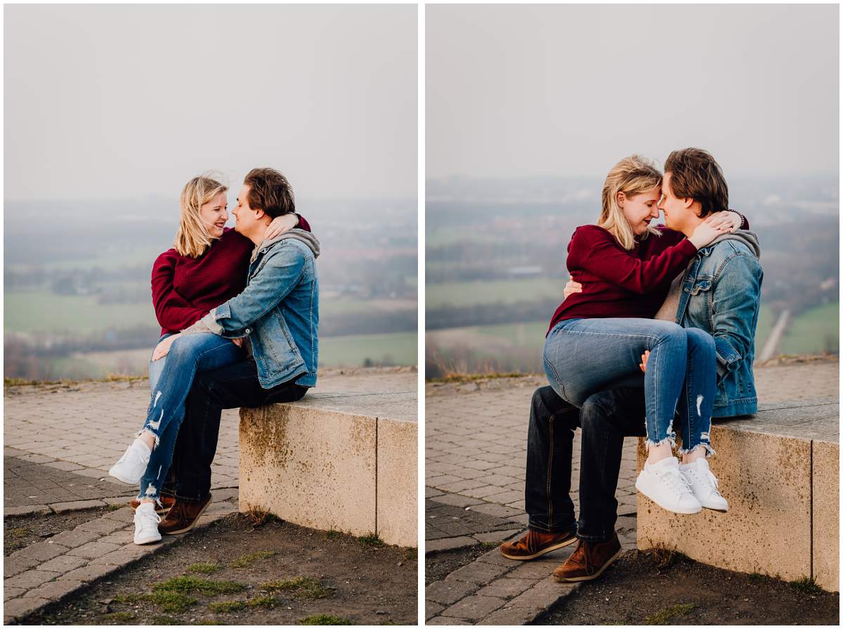 Coupleshoot Engagement Shooting Paarshooting Verlobungsshooting Halde Hoheward Herten Sonnenuntergang