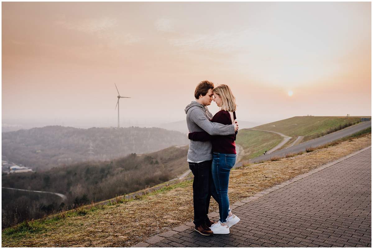 Coupleshoot Engagement Shooting Paarshooting Verlobungsshooting Halde Hoheward Herten Sonnenuntergang