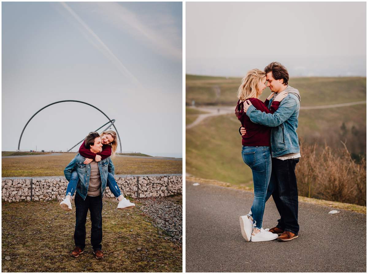 Coupleshoot Engagement Shooting Paarshooting Verlobungsshooting Halde Hoheward Herten Sonnenuntergang