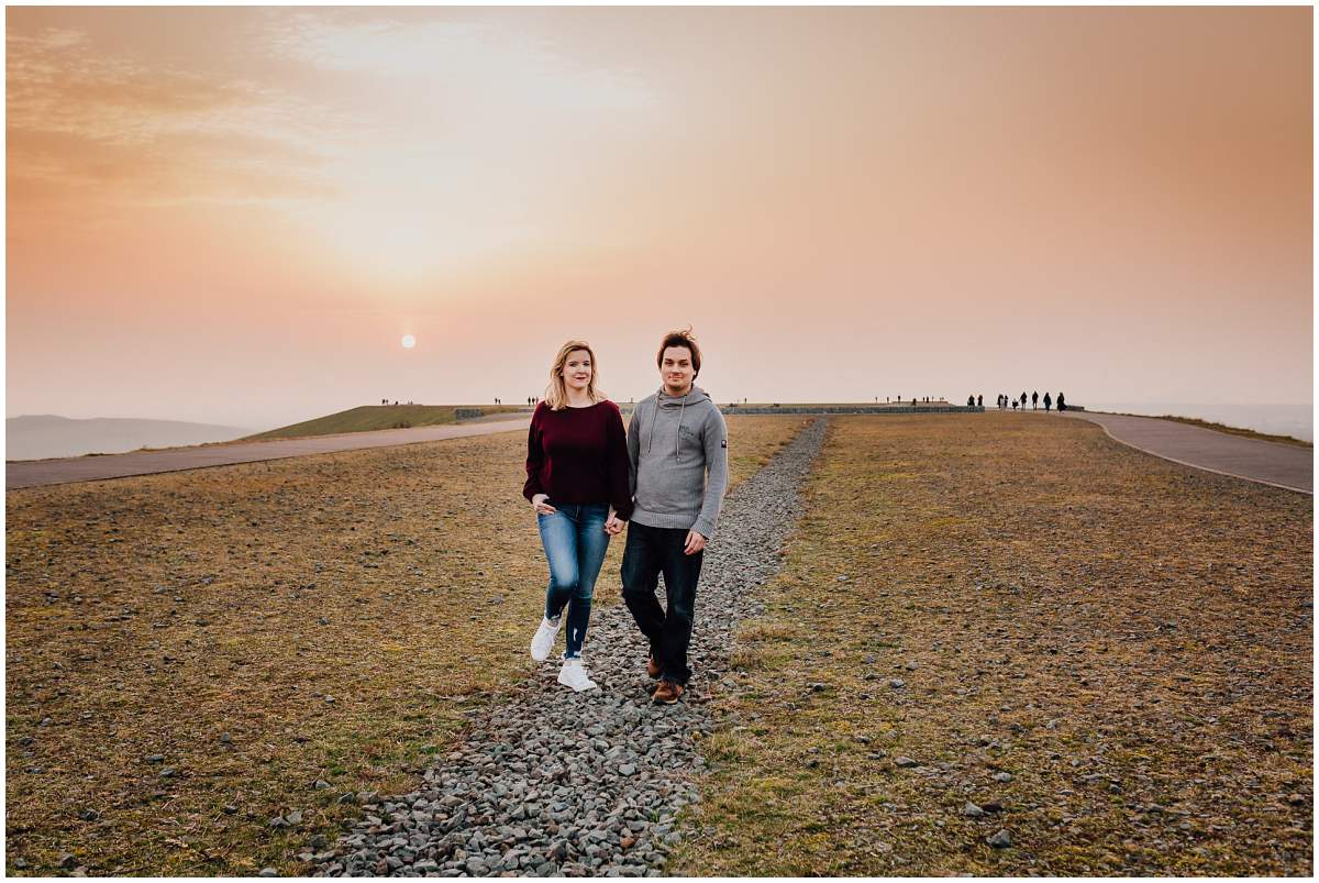 Coupleshoot Engagement Shooting Paarshooting Verlobungsshooting Halde Hoheward Herten Sonnenuntergang