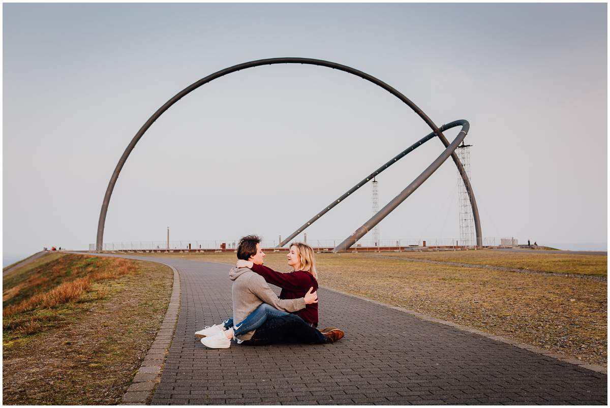 Coupleshoot Engagement Shooting Paarshooting Verlobungsshooting Halde Hoheward Herten Sonnenuntergang