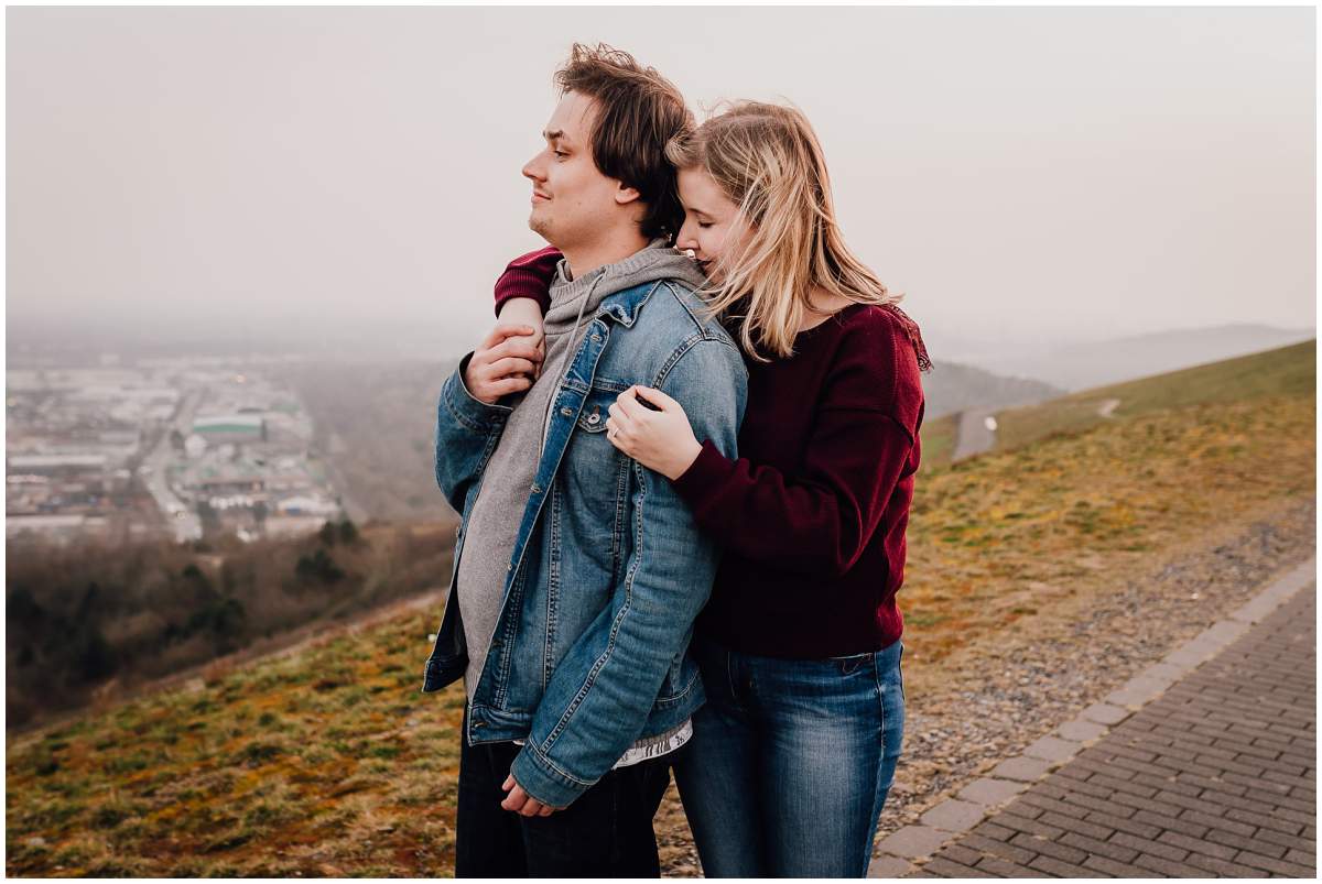 Coupleshoot Engagement Shooting Paarshooting Verlobungsshooting Halde Hoheward Herten Sonnenuntergang