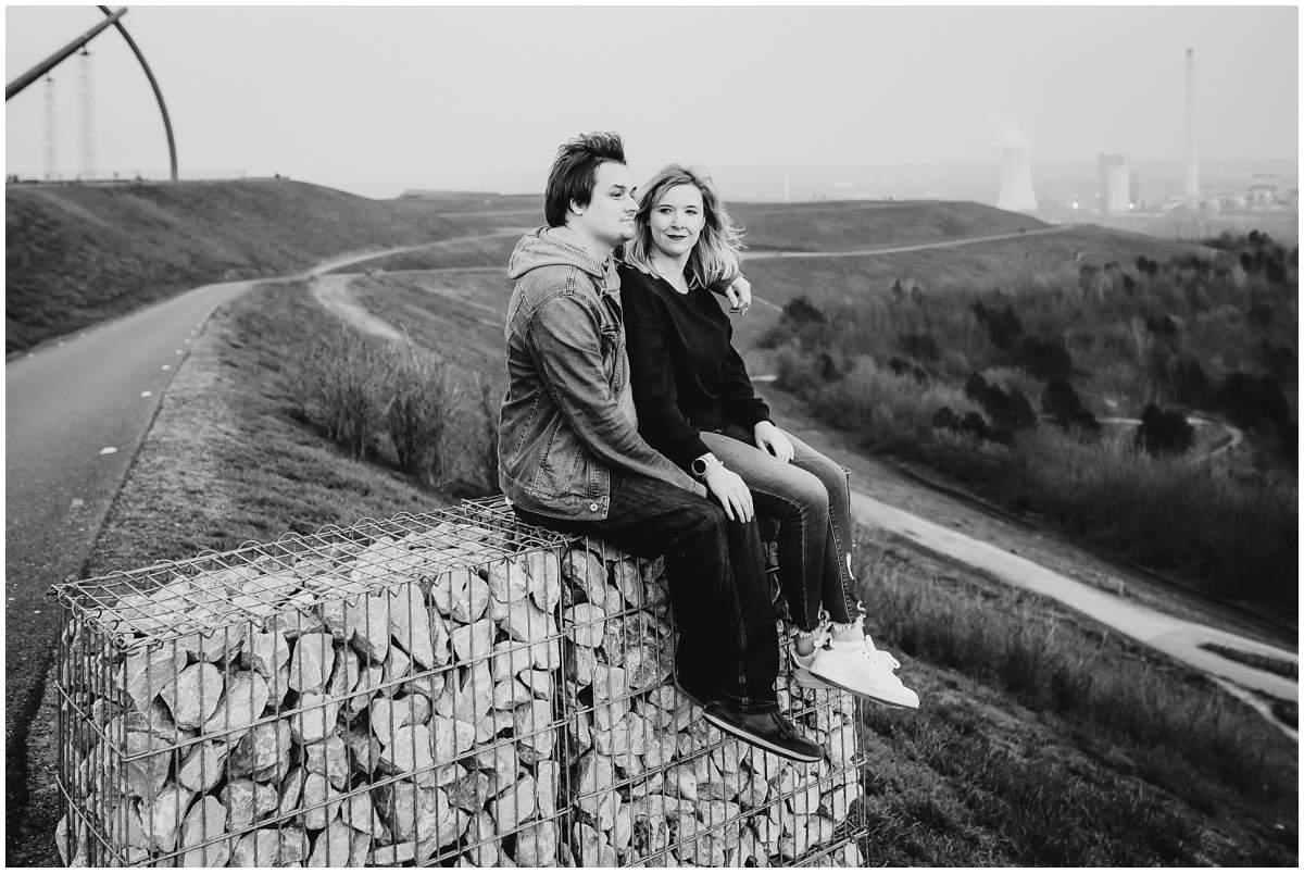 Coupleshoot Engagement Shooting Paarshooting Verlobungsshooting Halde Hoheward Herten Sonnenuntergang