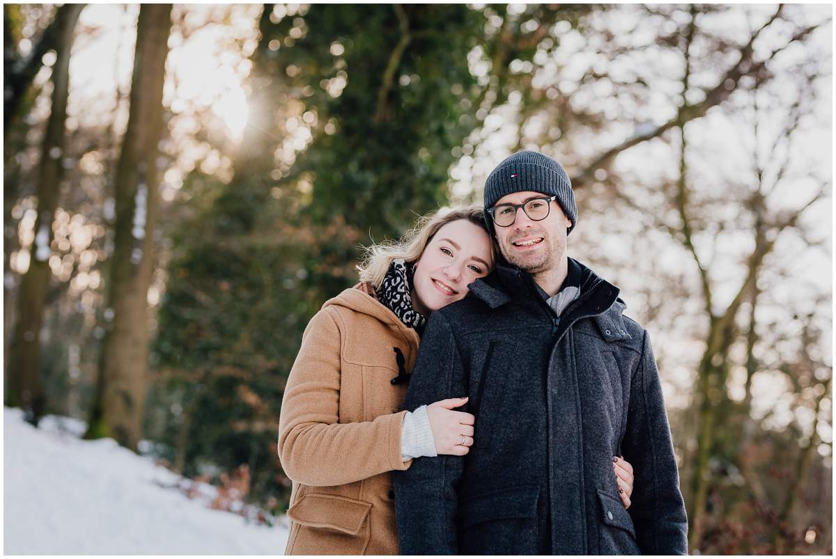 Schneeshooting Paarshooting im Winter in Hattingen Ruhrgebiet