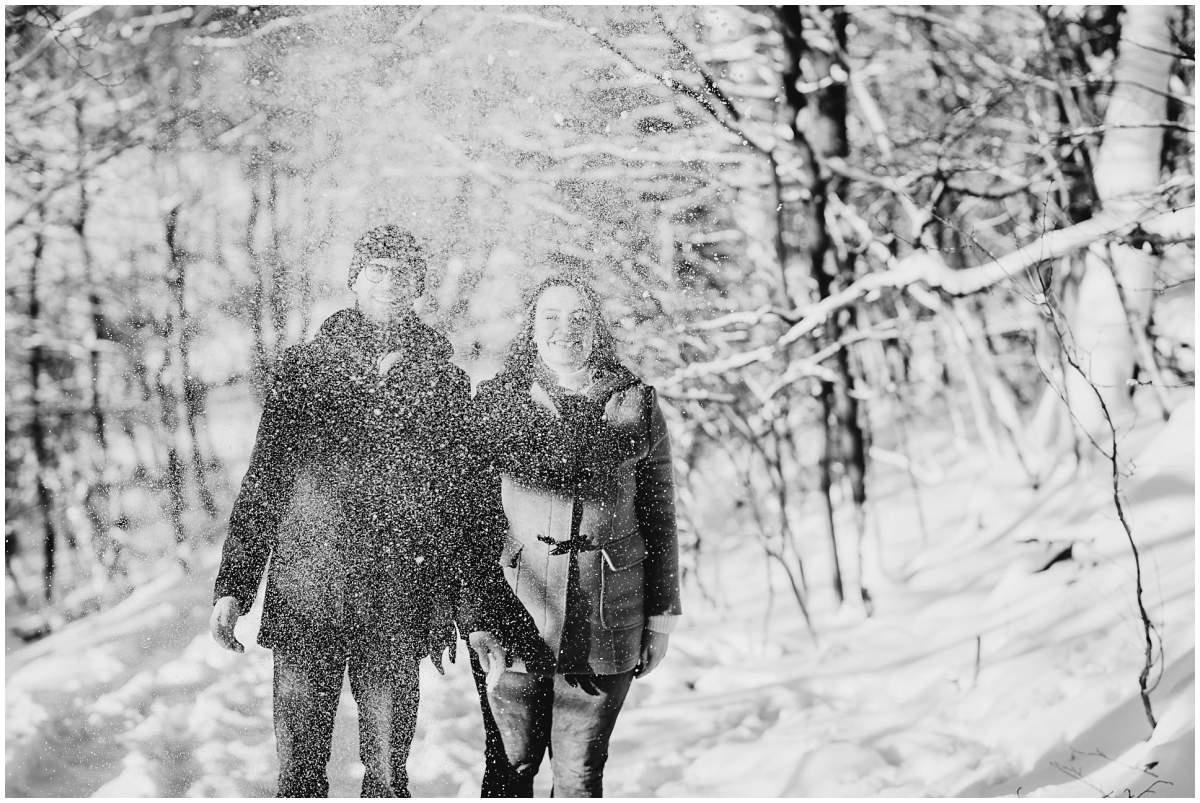 Schneeshooting Paarshooting im Winter in Hattingen Ruhrgebiet