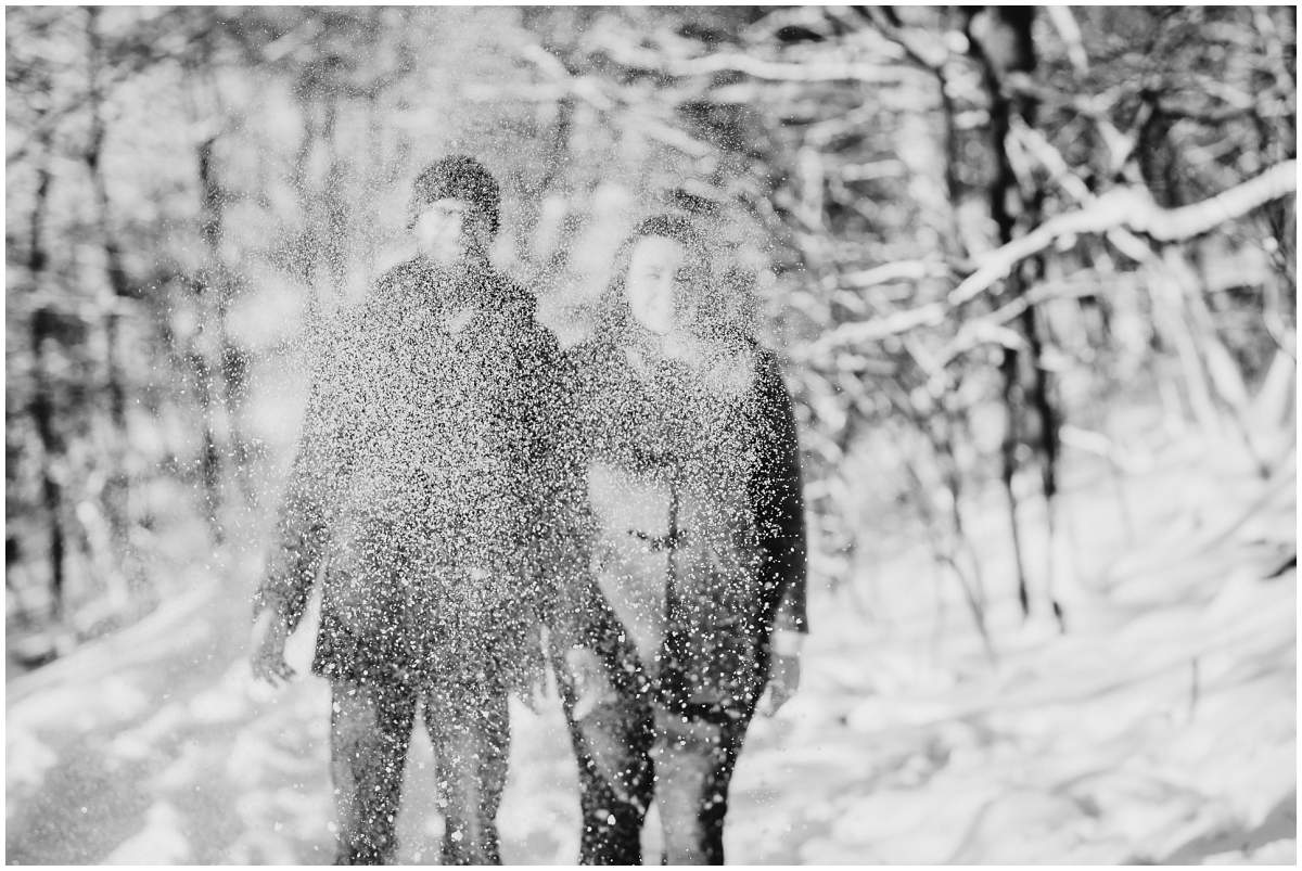 Schneeshooting Paarshooting im Winter in Hattingen Ruhrgebiet