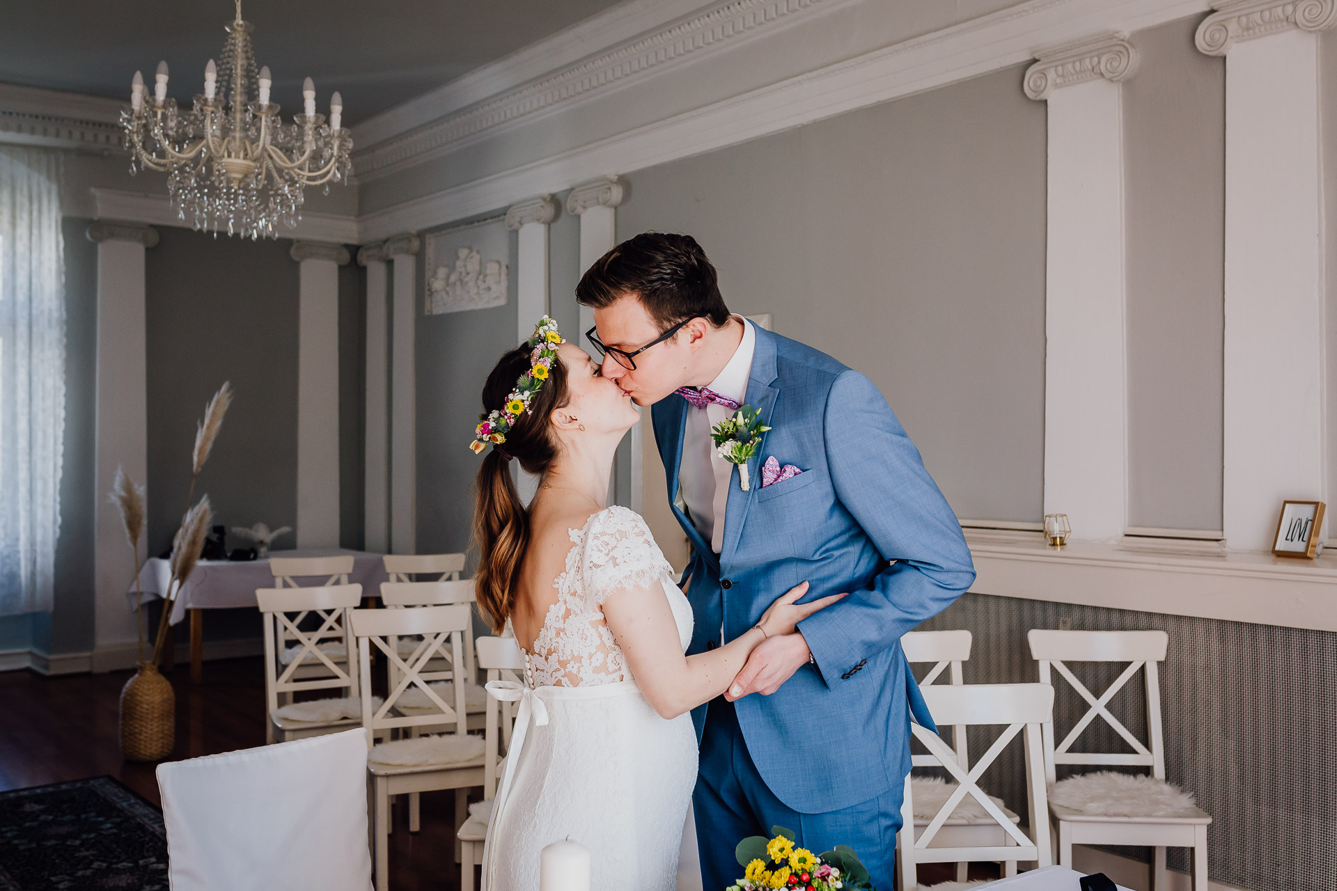 Hochzeitsfotograf Witten Trauung im Schloss Steinhausen in Witten