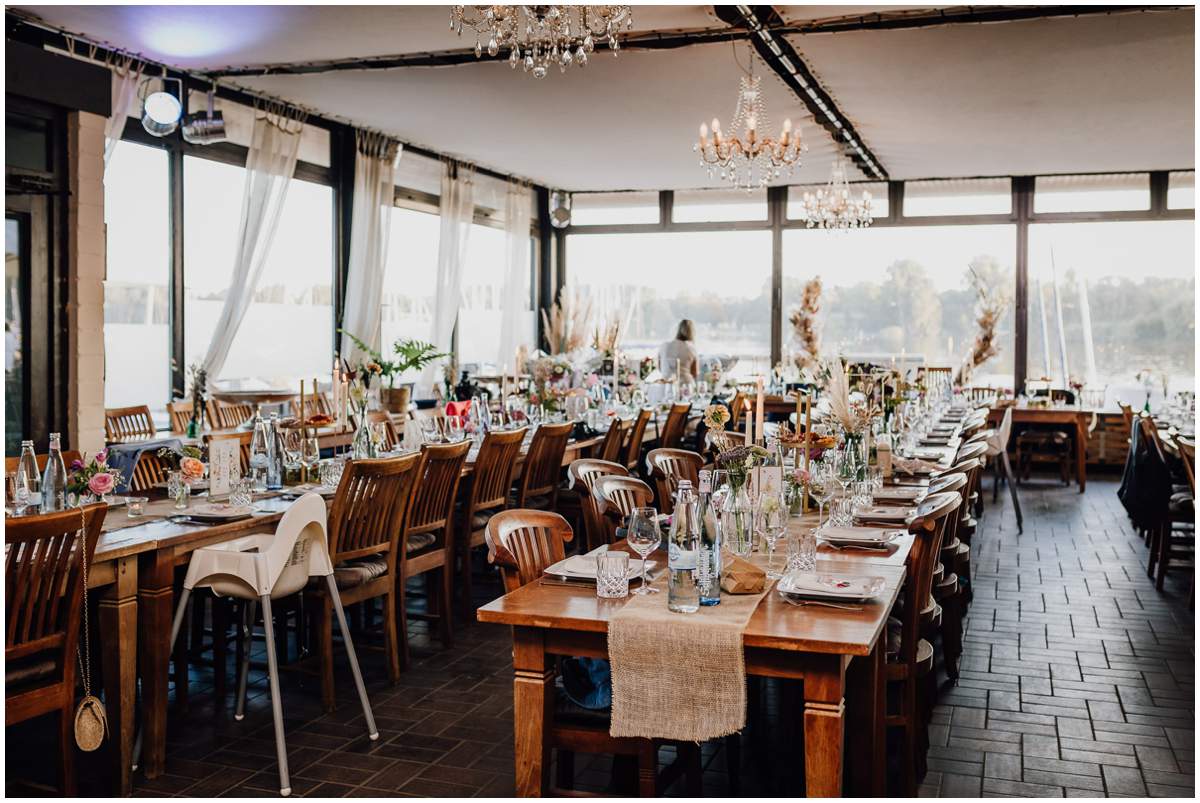 Freie Trauung in der Strandperle Düsseldorf Grill-Buffet