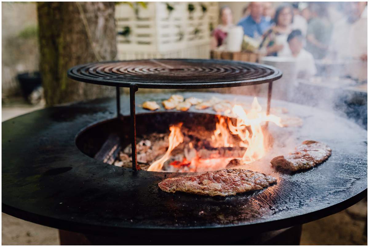 Freie Trauung in der Strandperle Düsseldorf Grill-Buffet